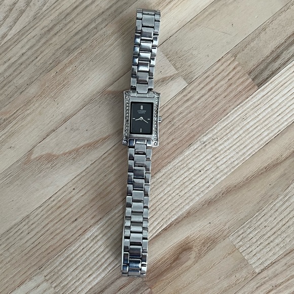 Citizen Ladies Watch Crystals Black Dial Stainless Bracelet and Case main image 8